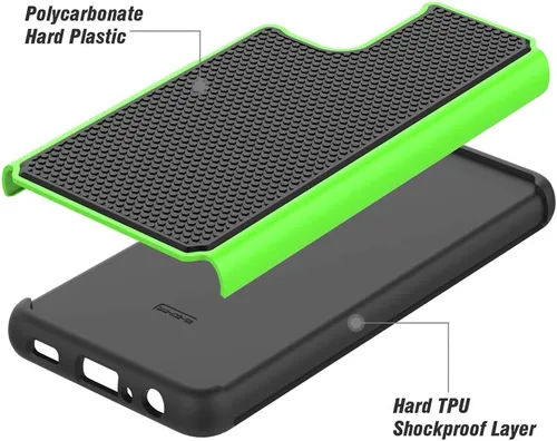 Vista 6 de Funda de teléfono a prueba de golpes para Samsung Galaxy A32 5G (6.5", 2021) [Verde]