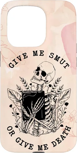 Vista 14 de iPhone 16 Romance Book Lover Smut Reader Give Me Smut Or Give Me Death Case