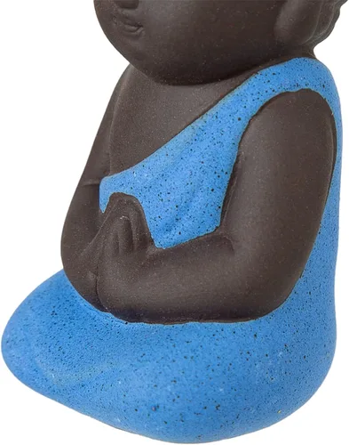 Vista 4 de Mini estatua de Buda, estatua de Buda de bolsillo, pequeña estatua de Buda, estatua de Buda bebé, escultura de Buda pequeña, Buda sentado, Buda