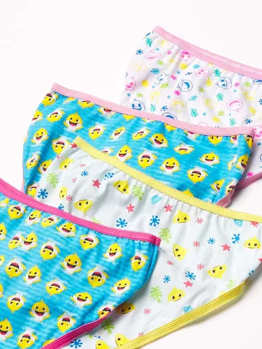 Vista 2 de Baby Shark Ropa interior 100% algodón peinado para niñas en tallas 59.1 ft, 23t, 4t, 4, 6, 8