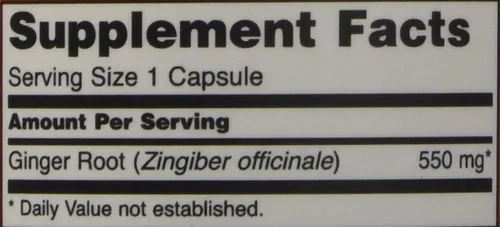 Vista 2 de Raíz de jengibre 550 mg 100 cápsulas (paquete de 2)