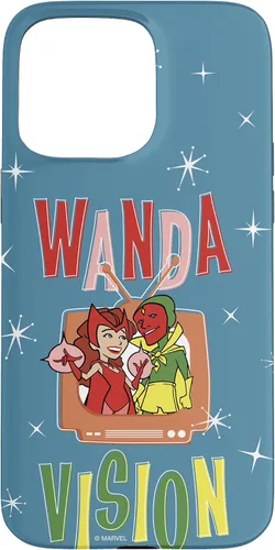 Vista 31 de Marvel WandaVision Wanda & Vision Retro TV Artwork - Carcasa para iPhone 17