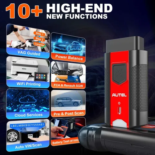 Vista 8 de Autel Herramienta de escaneo MaxiSys MS906MAX, escáner MS906 PRO/MK906 PRO/MS906BT/MK906BT/MK908/MP900BT, codificación ECU, más de 40 servicios, más