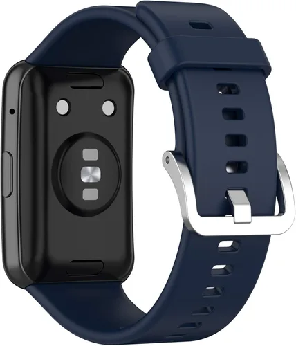 Vista 11 de E ECSEM Correas compatibles con HUAWEI Watch FIT - Correa de repuesto suave, flexible e impermeable, accesorio clásico, para Huawei Watch FIT Negro