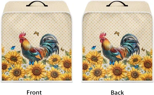 Vista 140 de Funda para cafetera, poliéster, azul, se adapta a la mayoría de máquinas de café estándar, protector resistente al polvo, huellas dactilares Playa
