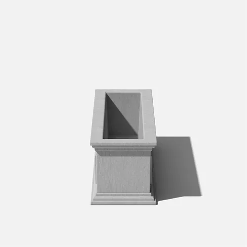 Vista 7 de Veradek Brixton - Maceta de plástico para ventana, maceta rectangular grande para balcón, alféizar de ventana al aire libre, resistente a las Gris
