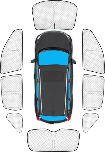Vista 71 de KMF 6 piezas de parasoles gruesos para Mazda 3 Hatchback (No Sedán) 2014-2018 Accesorios, parasoles completos para parabrisas y ventanas de coche