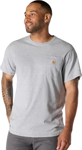 Vista 27 de Carhartt Force - Camiseta de manga corta, con bolsillo, de ajuste holgado y peso medio para hombre Malt