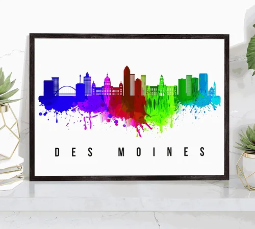 Vista 42 de Generic Póster de Albuquerque Skyline New Mexico, 12 x 18 pulgadas, perfecto para sala de estar, dormitorio, oficina