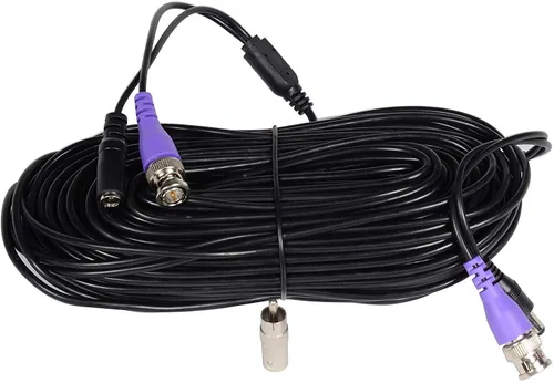 Vista 2 de VideoSecu Cable de alimentación de video para cámara de seguridad HD de 100 pies, cable de extensión todo en uno prefabricado con conectores BNC RCA