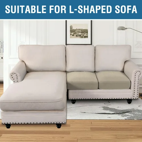 Vista 205 de H.VERSAILTEX Fundas de Cojín de Asiento Individuales Super Elásticas Fundas de Sofá Fundas de Cojín de Sofá Fundas Deslizables Juegos Tela de Sarga