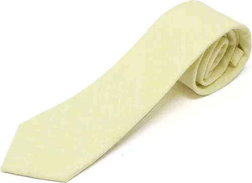 Vista 29 de Corbata delgada de algodón cambray para hombre, estilo desgastado texturizado - 2 1/2 pulgadas de ancho