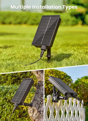 Vista 9 de Brightown Luces de Cadena Solares de 38 Pies para Exteriores con Control Remoto y 16 Bombillas LED Irrompibles, Regulables y con Temporizador, 3