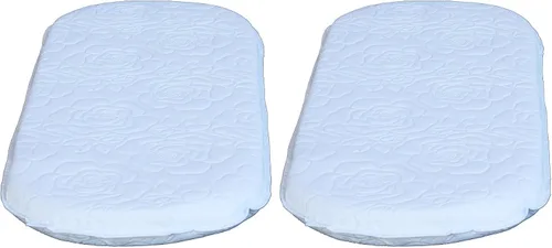 Vista 6 de Colgate bassinet Almohadilla de espuma con de colchón blanco funda acolchada), ovalada, 15" x 30" x 2