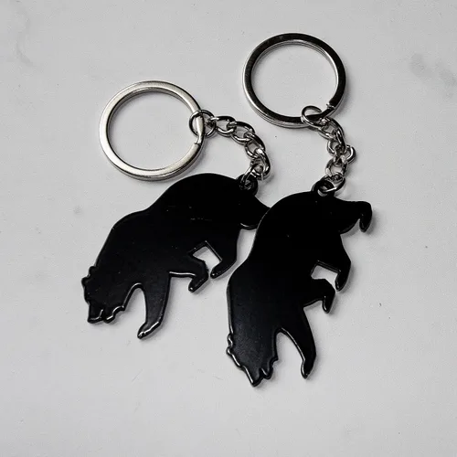 Vista 2 de R and R Imports Las Ollas Puerto Rico - Llavero de metal con forma de oso de recuerdo ligero, Multi