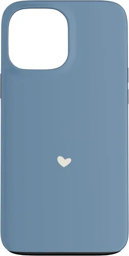 Vista 23 de Misty Blue - Hand Drawn Heart Chic Boho Aesthetic Case for iPhone 16