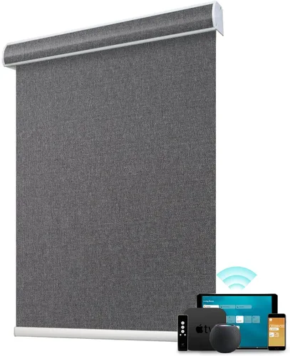 Vista 34 de SmartWings Persianas enrollables con cable duro PoE 100% opacas, muestra de tela