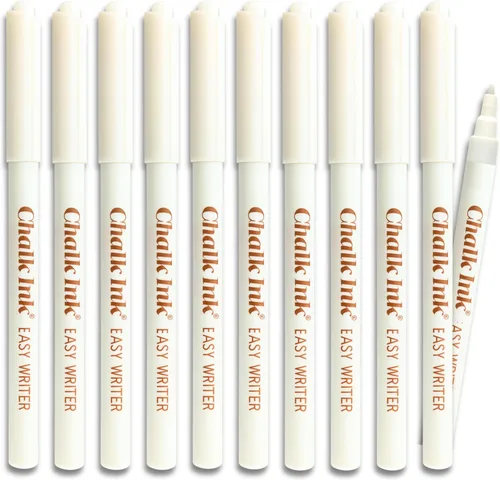 Vista 6 de Chalk Ink Easy Writer - Marcadores de tiza de punta fina blanca