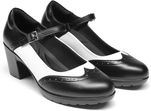 Vista 7 de DREAM PAIRS Zapatos de vestir Oxfords Mary Jane para mujer