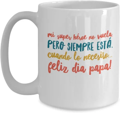 Vista 4 de Regalo para Papa Taza de Cafe Padre Vaso, taza café divertidas, tazas personalizadas, taza de café inspiradoras, taza con mensajes positivos., Negro