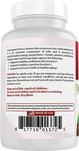 Vista 7 de Best Naturals CoQ10 600 mg 60 Cápsulas (817716013725)