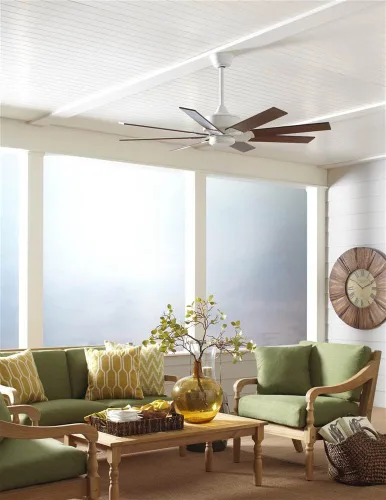 Vista 3 de Fanimation B7914CYWA Hoja de Madera de 52", Cereza/Nuez