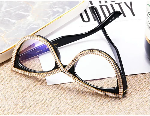 Vista 7 de Gafas de sol para mujer con diamantes de imitación de ojo de gato, lentes de sol de transición fotocrómicas progresivas multifocales