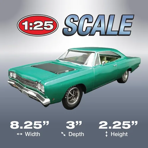 Vista 4 de AMT 1968 Plymouth Road Runner Kit de personalización Kit de modelo a escala 1:25