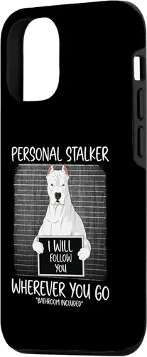 Vista 2 de iPhone 15 Dogo Argentino mug shot guilty dog Case
