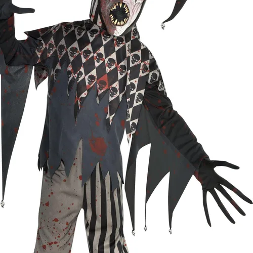 Vista 4 de Mens Twisted Jester Costume Kit