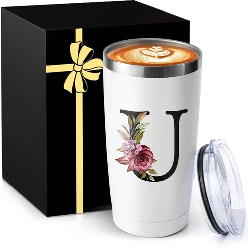 Vista 17 de Taza de café aislada de 20 onzas con tapa de acero inoxidable a prueba de derrames y fugas, pesada, grande, reutilizable, térmica, para viajes