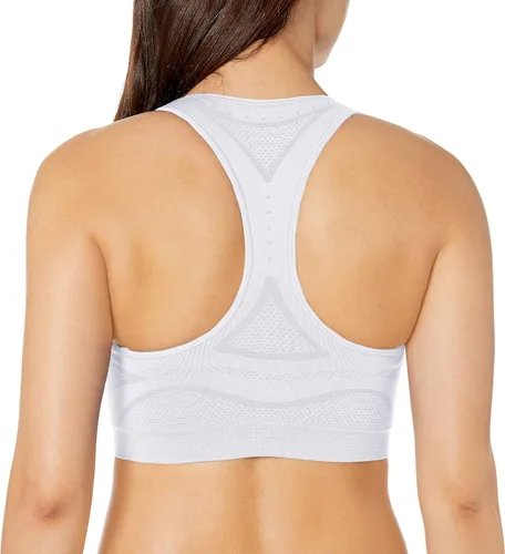 Vista 3 de Seamless Racerback Moderate-Support Sports Bra with CoolDRI Moisture-Wicking