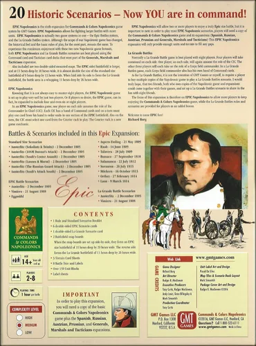 Vista 2 de Comandos y colores: Napoleónica Expansión 6: EPIC Napoleónica (2ª impresión)
