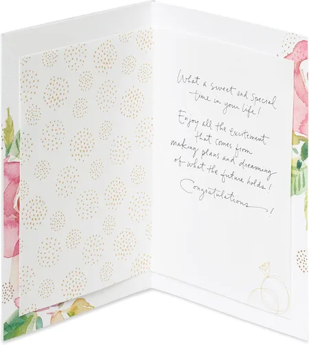 Vista 2 de American Greetings Tarjeta de compromiso - Diseñada por Kathy Davis (dulce y especial)
