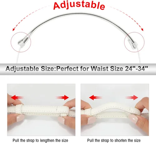 Vista 2 de SUOSDEY Cinturones ajustados occidentales de moda para mujer, cinturón de cuero ajustable para vestidos con hebilla vintage