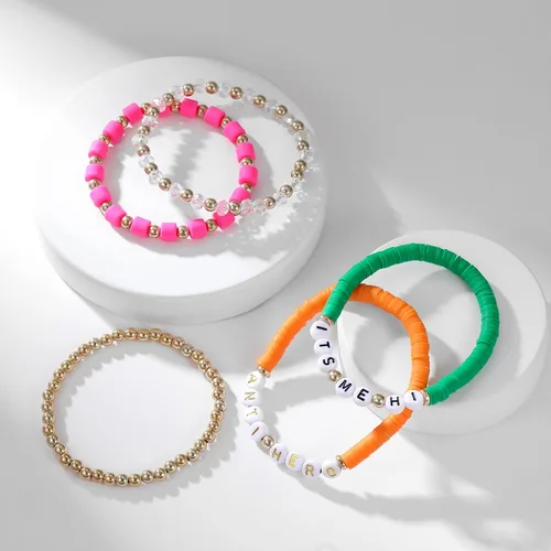 Vista 5 de AIMADE Taylor Album - Pulsera inspirada en el álbum para amantes de la reputación intrépida 1989, juego de pulseras bohemias en capas de amistad