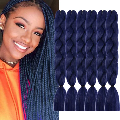 Vista 52 de Beige (613#) 6 paquetes de cabello trenzado de 24 pulgadas, de fibra sintética, sin picazón, extensiones de cabello para trenzar jumbo, textura
