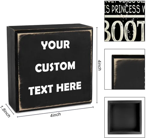 Vista 4 de Decoración de escritorio personalizada, regalo de Navidad para amigos, familiares, compañeros de trabajo, añade tu texto, regalo personalizado