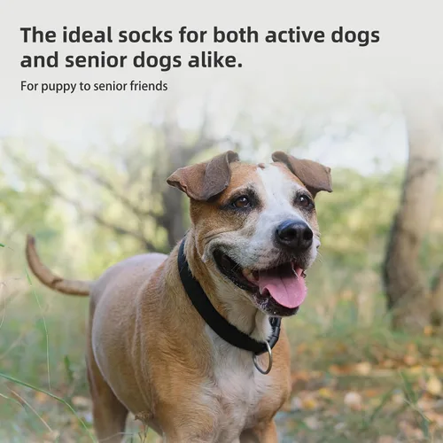 Vista 8 de PUPTECK Calcetines antideslizantes para perros con agarres de doble cara para perros pequeños, medianos y grandes, suelos de madera dura que evitan