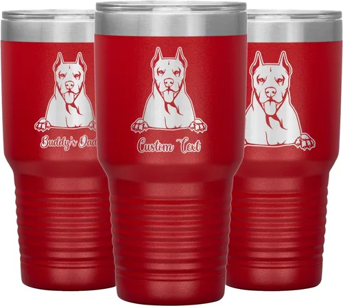 Vista 15 de Personalized Dogo Argentino Dog Mom Dad Tumbler, Dogo Argentino Mommy Daddy Coffee Tumbler, Dogo Argentine Mastiff Christmas Women Men Present, Dog