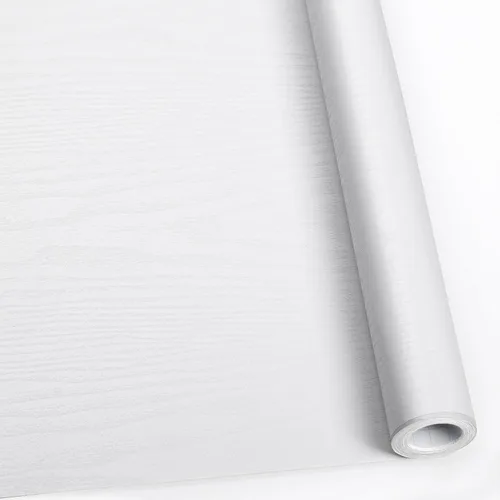 Vista 9 de Papel de contacto de madera azul oscuro despegar y pegar, papel tapiz engrosado sin rasgaduras, adhesivo de vinilo, autoadhesivo impermeable