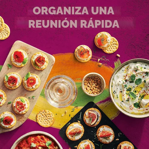 Vista 6 de Galletas tostadas, galletas tostadas, aperitivos de fiesta, paquete variado, caja de 12 onzas (1 caja)