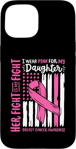 Vista 6 de Breast Cancer Flag I Wear Pink Daughter Her Fight My Fight Case for iPhone 17