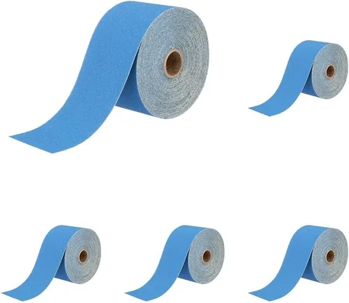Vista 26 de 3M 3M-36142 Hookit disco abrasivo azul multi-agujero, 3" 80 Grado
