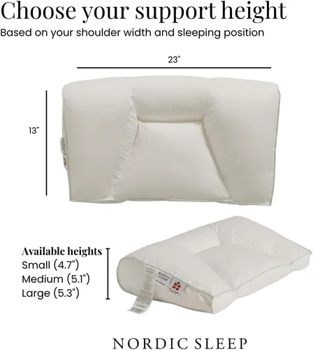 Vista 9 de Fossflakes Almohada cervical quiropráctica, soporte cervical de gran firmeza