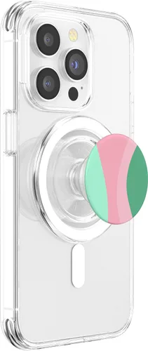Vista 3 de Retro Waves Swirls Stripes 70s Aesthetic Wavy Rainbow PopSockets MagSafe PopGrip for iPhone