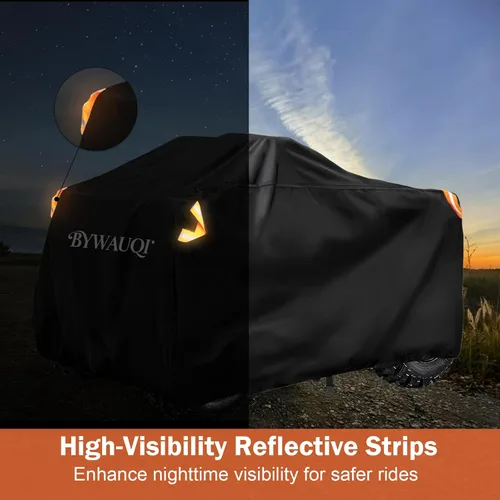 Vista 4 de Funda impermeable para cuatrimoto de 4 ruedas, resistente al polvo, anti rayos UV, resistente al viento, para todo tipo de clima