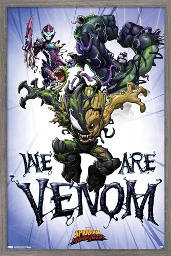 Vista 10 de Trends International Marvel Comics TV - Póster de pared de Spider- Man: Maximum Venom - We Are Venom, 22.375 x 34 pulgadas, versión enmarcada