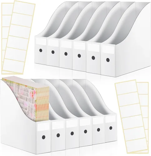 Vista 7 de Thenshop 6 unidades de almacenamiento de papel para álbumes de recortes, organizador de almacenamiento de papel de 12 x 12 pulgadas, con pestañas