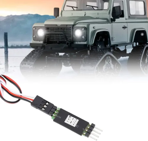 Vista 7 de Accesorio de interruptor de controlador RC para automóvil RC - Interruptor de cable receptor de luz de tercer canal, kit de interruptor de palanca